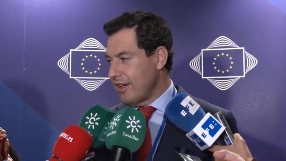 Juanma Moreno en Bruselas
