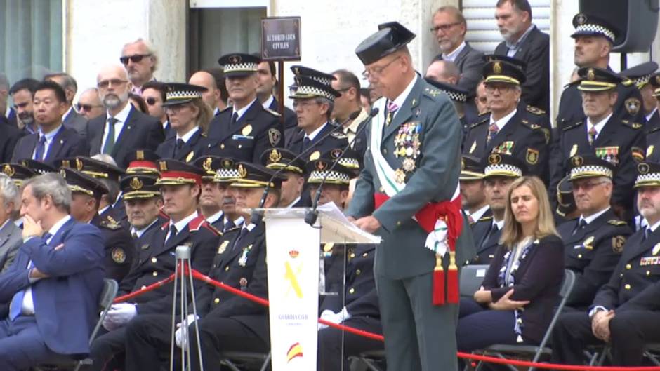 El jefe de la Guardia Civil en Cataluña sobre los CDR encarcelados: "Las pretendidas sonrisas revolucionarias se convierten con facilidad en un rictus de destrucción"