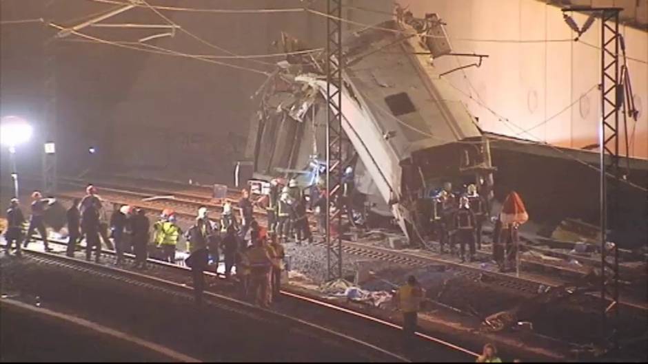 Borrando las averías del Alvia minutos después del accidente