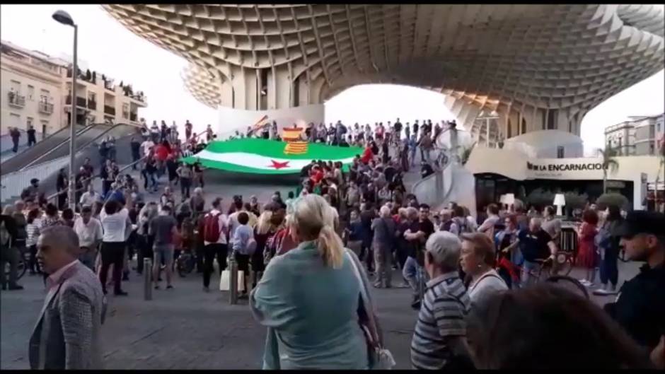 Agresión bandera Setas