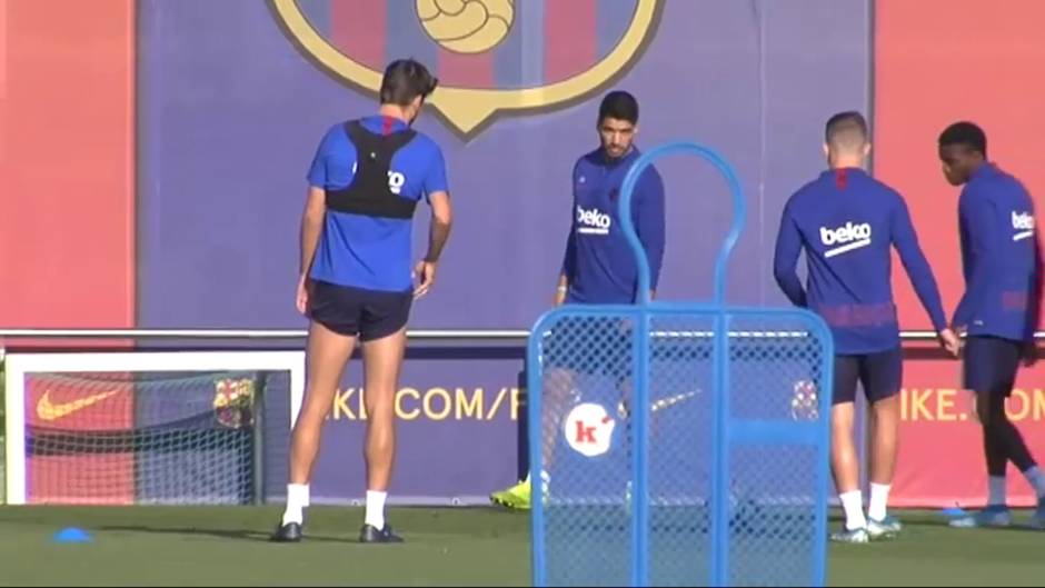 El Barça ya entrena con todos sus internacionales