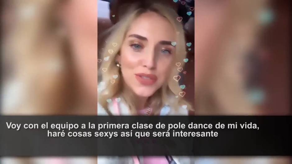 Chiara Ferragni se inicia en el pole dance
