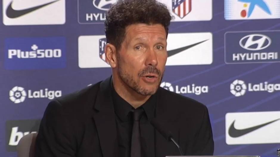 Simeone: "La gente viene al campo a ver a su equipo ganar"