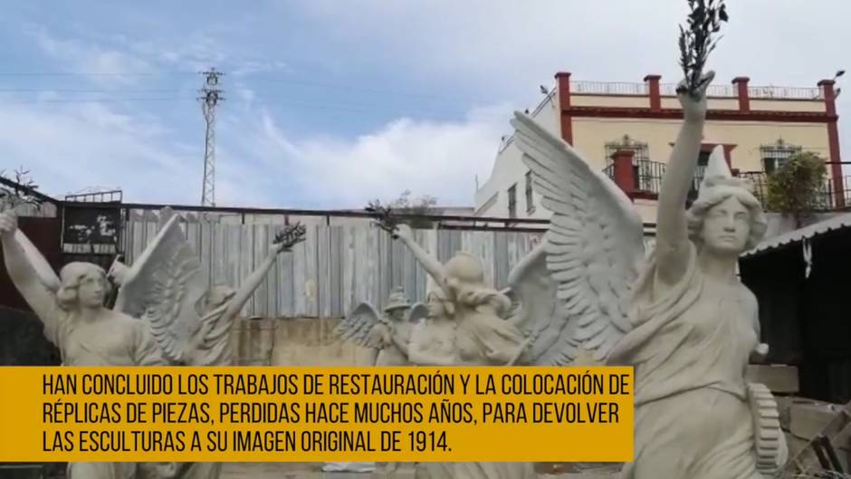 Vuelven otras siete victorias aladas de la Plaza de América tras la restauración