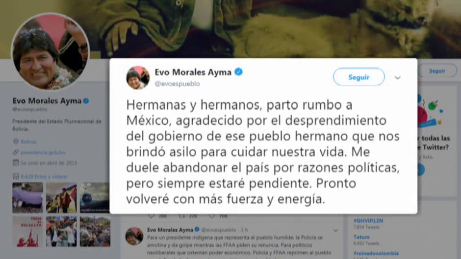 La violencia y el caos aumentan en Bolivia mientras Evo Morales huye a México