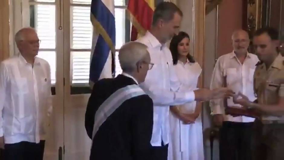 Los Reyes durante su segunda jornada en Cuba