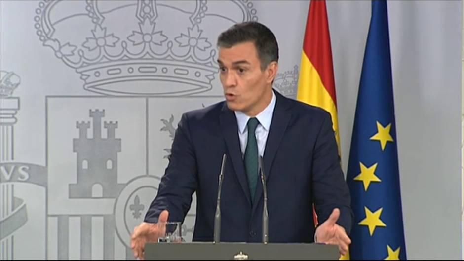 Sánchez: "PSOE y Podemos somos las dos únicas fuerzas que aspiramos a superar esta crisis con el diálogo"