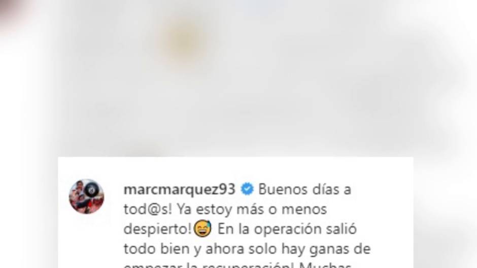 Lucía Rivera envía un corazón a Marc Márquez