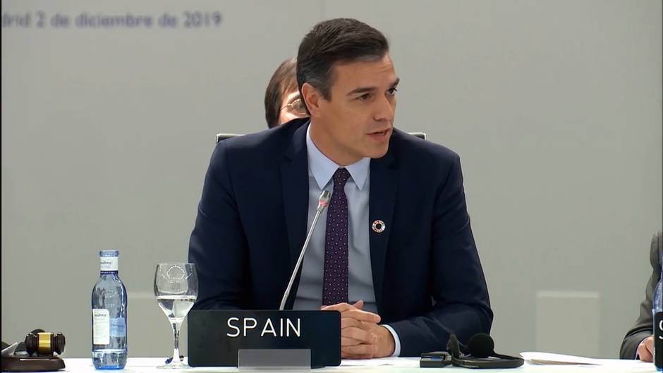 Sánchez en el diálogo 'Planes nacionales para incrementar la ambición para 2020'