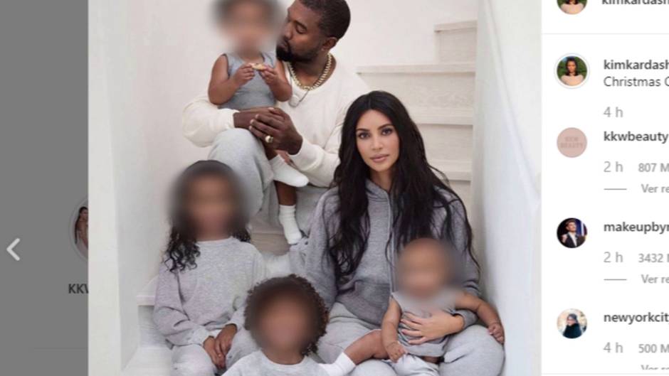 Kim Kardashian publica su tradicional felicitación navideña