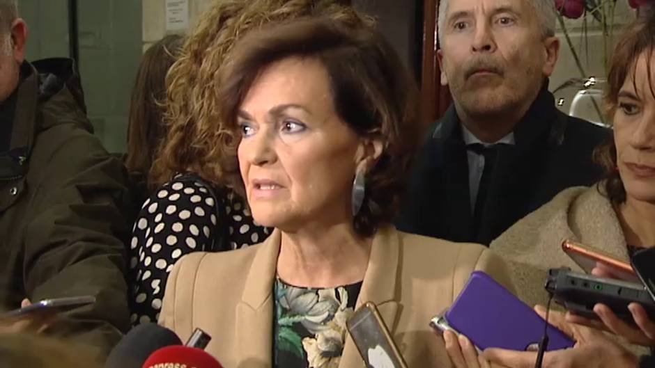 Carmen Calvo: "Esta situación que tenemos que afrontar fue creada por el anterior Gobierno de España"