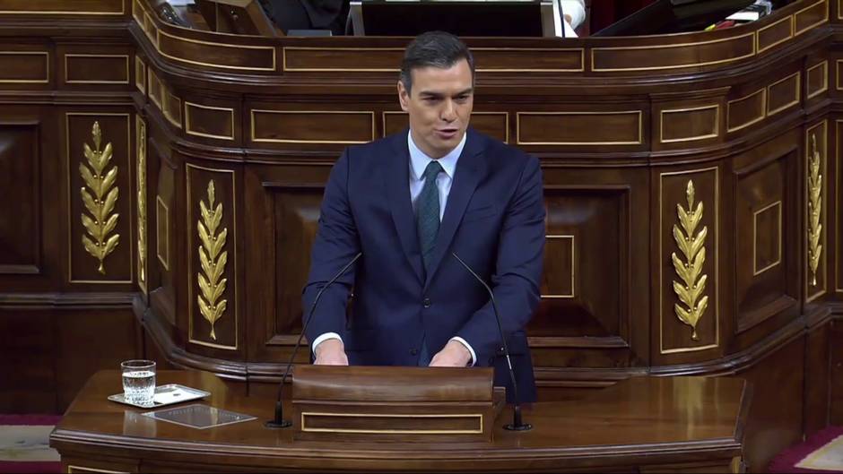 Sánchez: "Con moderación y progreso pido la confianza mayoritaria"