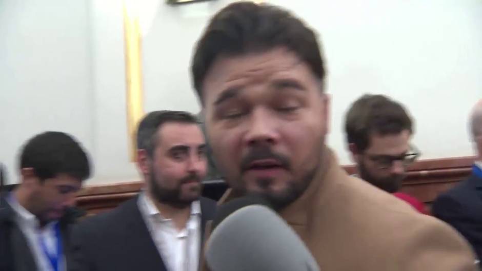 Rufián: "Ahora toca trabajar y dialogar"