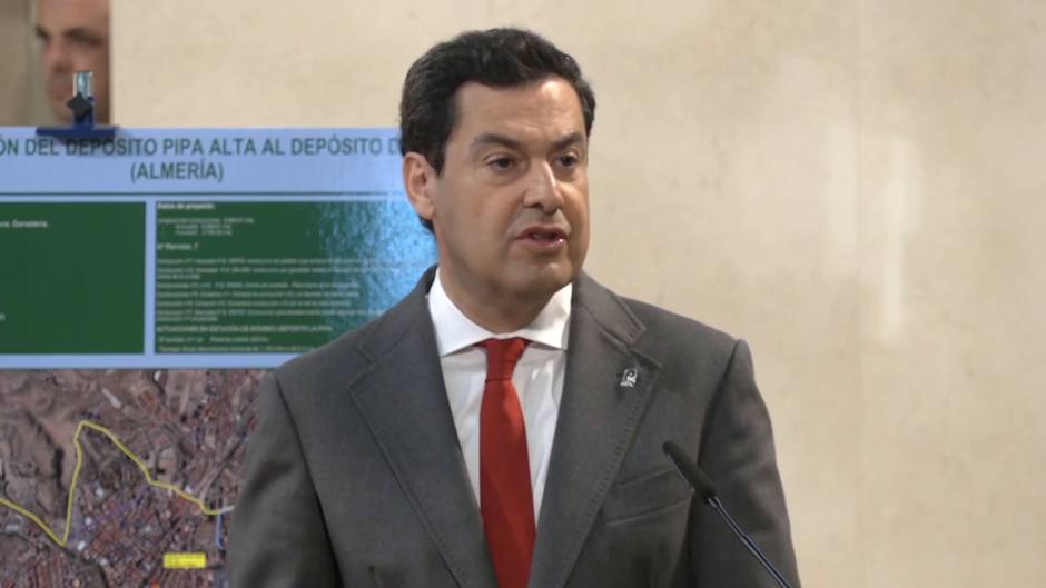 Moreno firma un convenio de infraestructuras hidráulicas en Almería