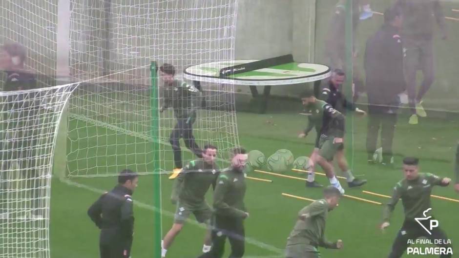 Último entrenamiento del betis antes de recibir a la Real Sociedad