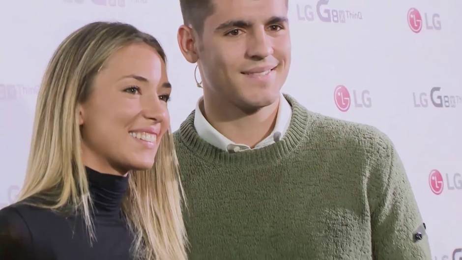 Los hijos de Morata y Alice acuden por primera vez a la guardería