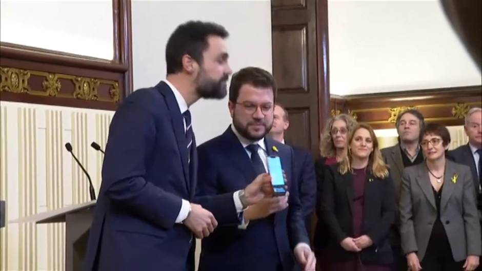 Torrent y Aragonès presentan los presupuestos de 2020