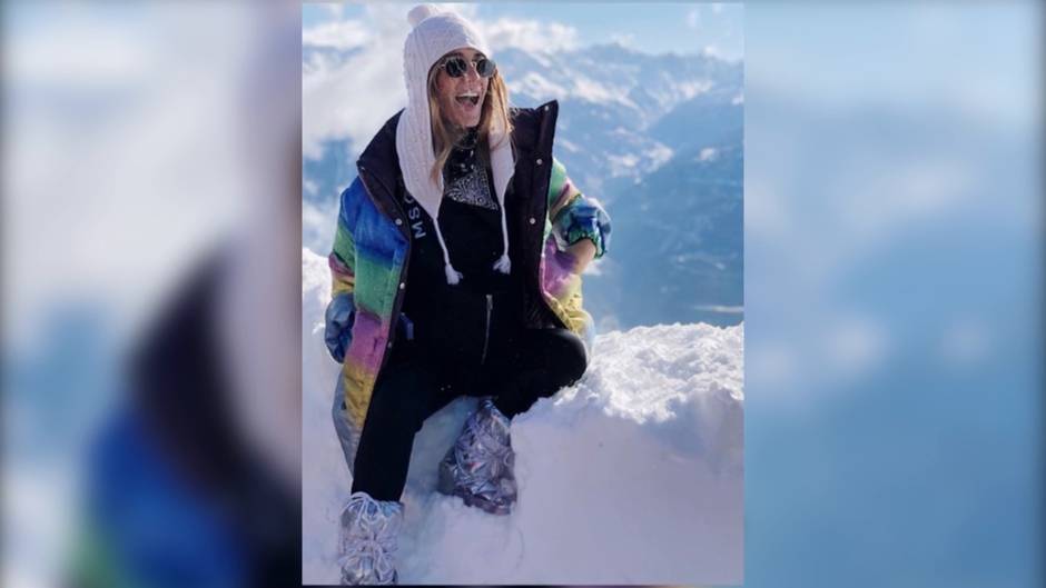 Elena Tablada de escapada en la nieve en Crans Montana