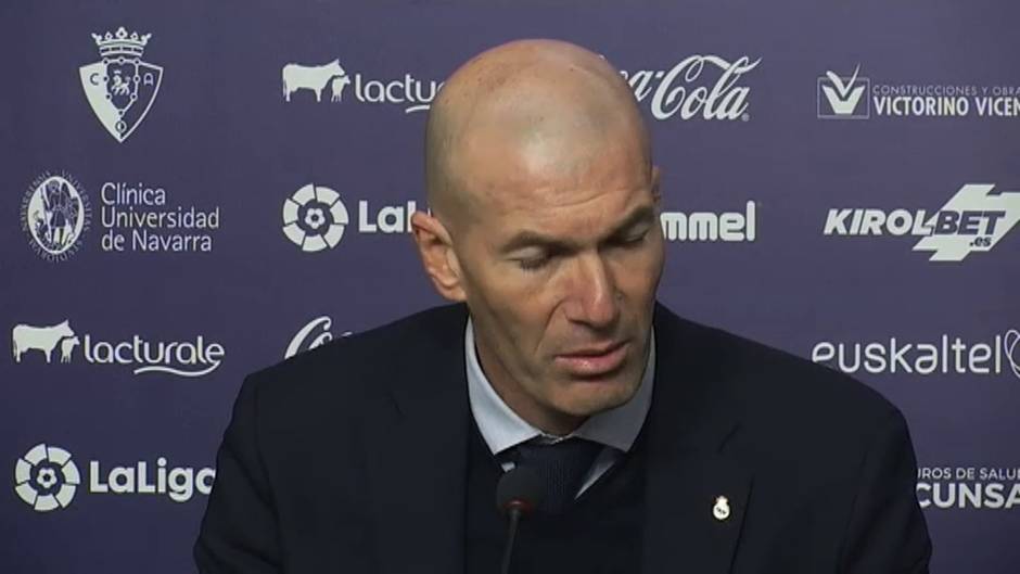 Zidane: "Hoy había que sumar"