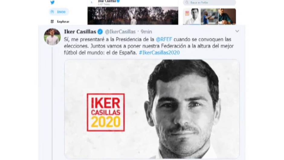 Casillas confirma su candidatura a presidente de la Federación Española de Fútbol