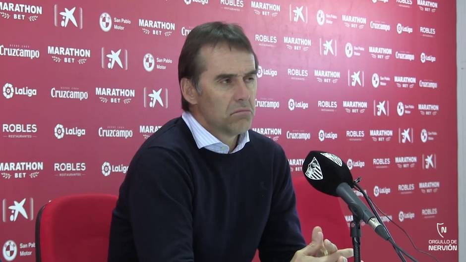 Lopetegui explica las posibles causas del bajón de su equipo, el Sevilla FC