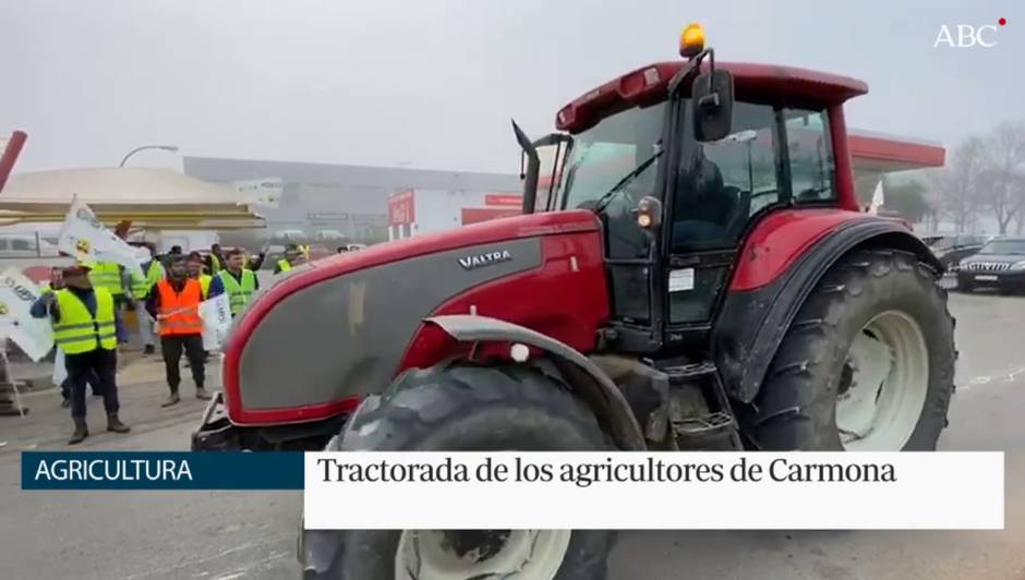 Tractorada de los agricultores de Carmona