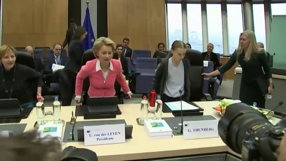 Greta Thumberg, invitada especial en la presentación de la ley climática en Bruselas