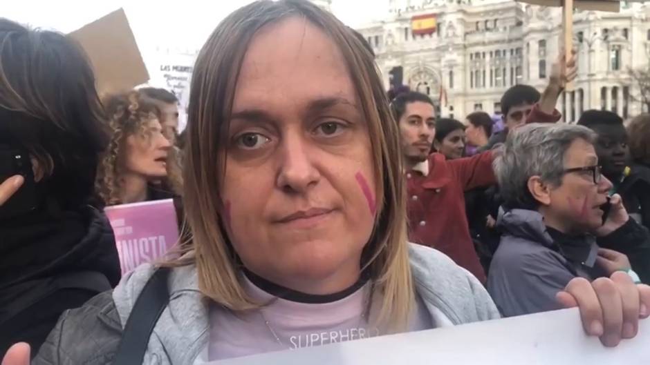 Mujeres LGTB en la manifestación del 8 de marzo de Madrid