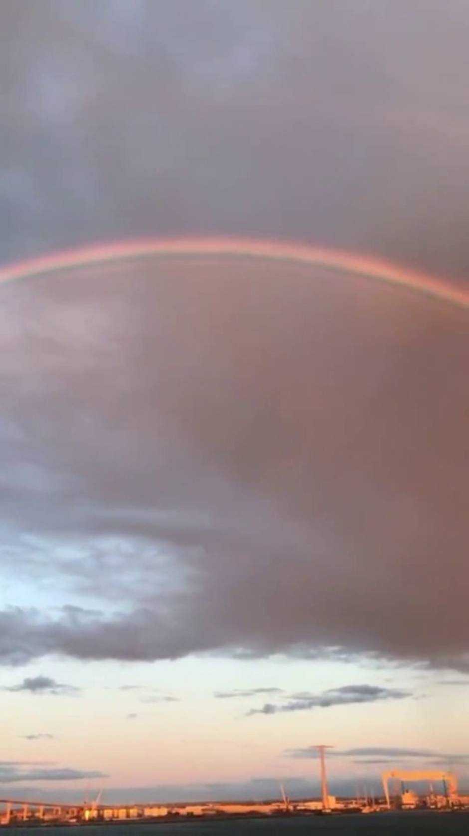 Arco Iris sobre la Bahía de Cádiz