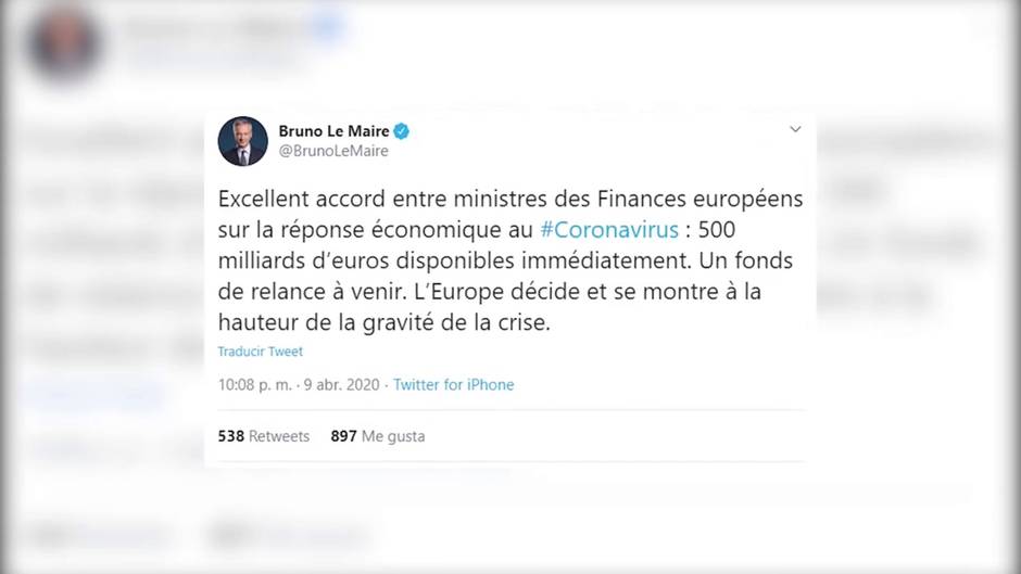 El Eurogrupo movilizará 500.000 millones en préstamos frente al virus