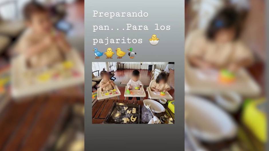 Georgina Rodríguez muestra a sus pequeños ayudantes de cocina