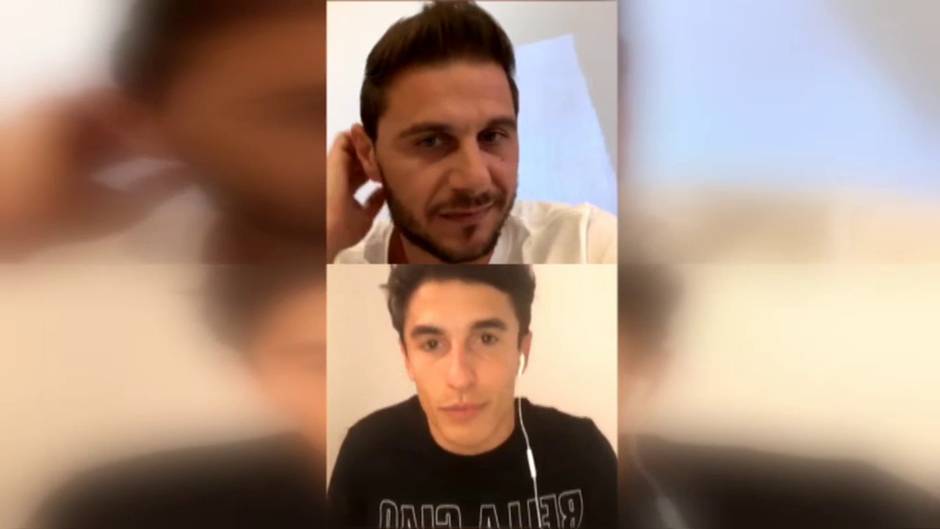 Marc Márquez y Joaquín, unidos en una divertida charla 'online'