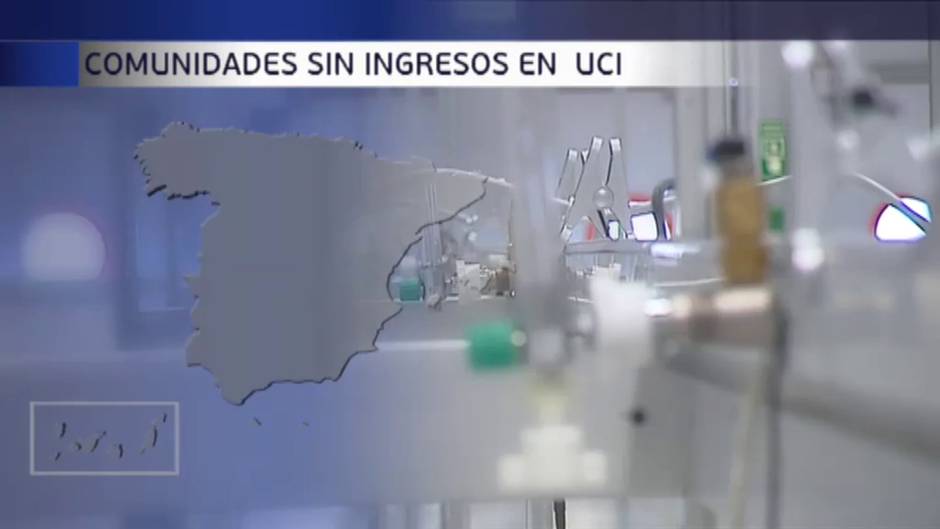 Ocho comunidades no han tenido hoy ningún ingreso en UCI