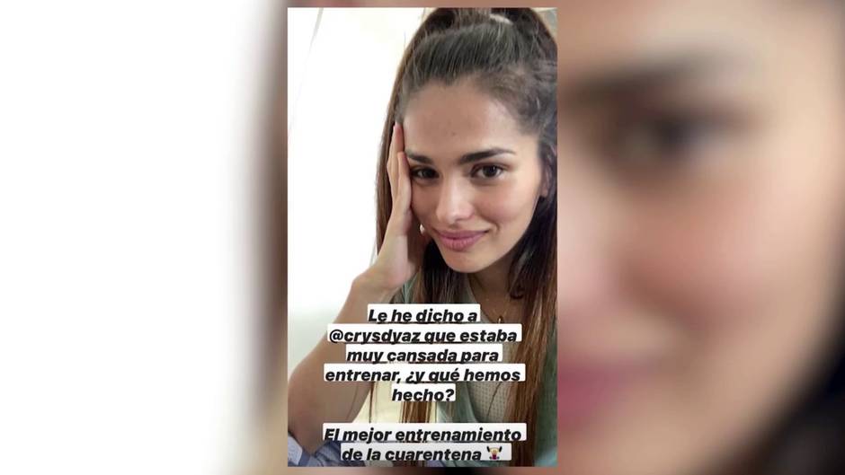 Sara Sálamo sigue entrenando en casa pese poder salir a correr fuera