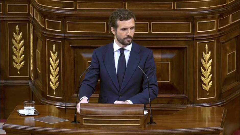 Casado anuncia la abstención del PP a la prórroga de un estado de alarma que espera sea la última