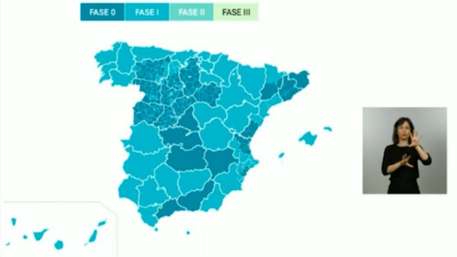 Simón enumera qué provincias pasan a la fase 1 de desescalada