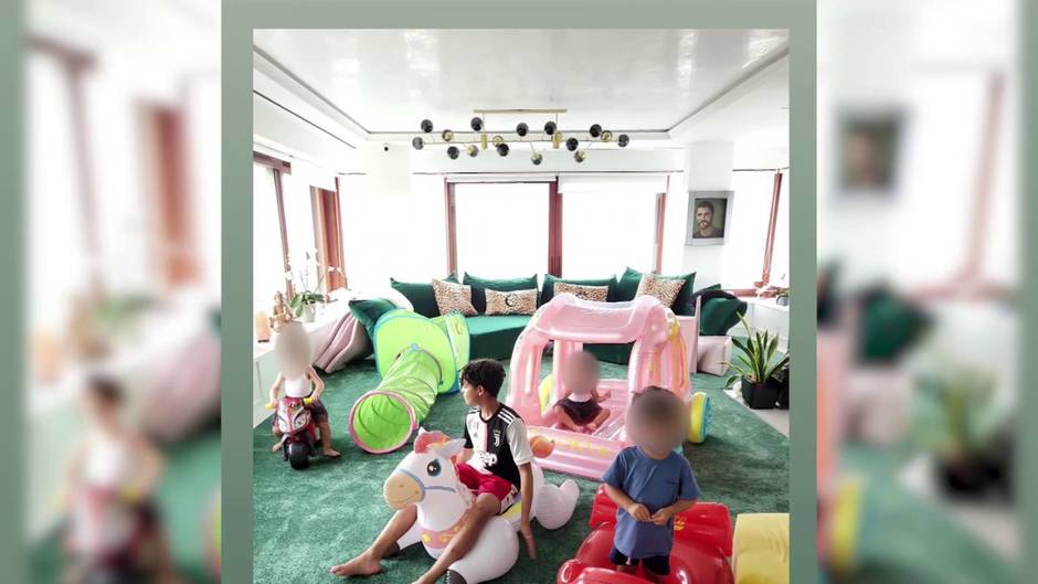 Georgina Rodríguez presume de foto familiar y de piscina climatizada