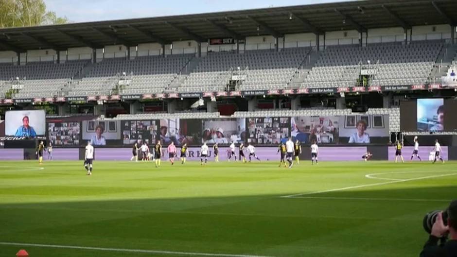 El Aarhus- Randers de la Superliga de Dinamarca, ante 10.000 espectadores virtuales