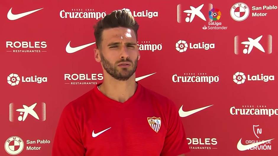 El jugador del Sevilla FC Sergi Gómez analiza cómo llega su equipo al derbi contra el Betis que abrirá LaLiga