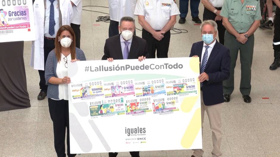 La ONCE regresa con sus sorteos con homenaje a servicios esenciales