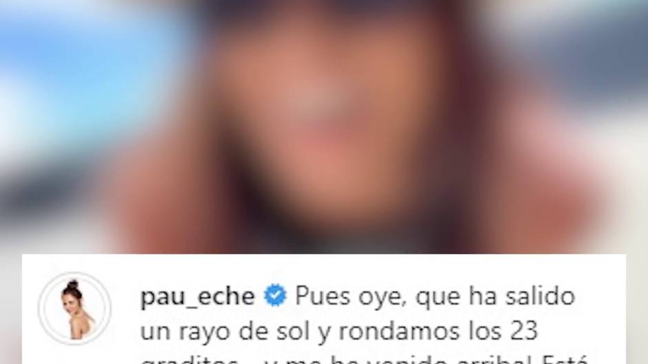 Paula Echevarría muestra en Instagram sus deseos de disfrutar del sol