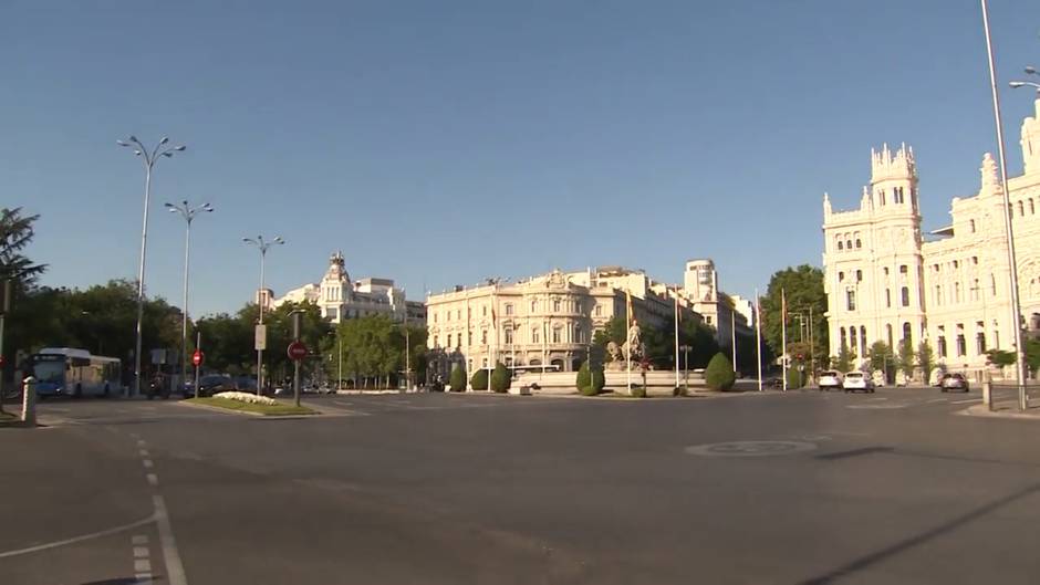 Madrid presenta un tráfico fluido en el primer día laborable sin estado de alarma