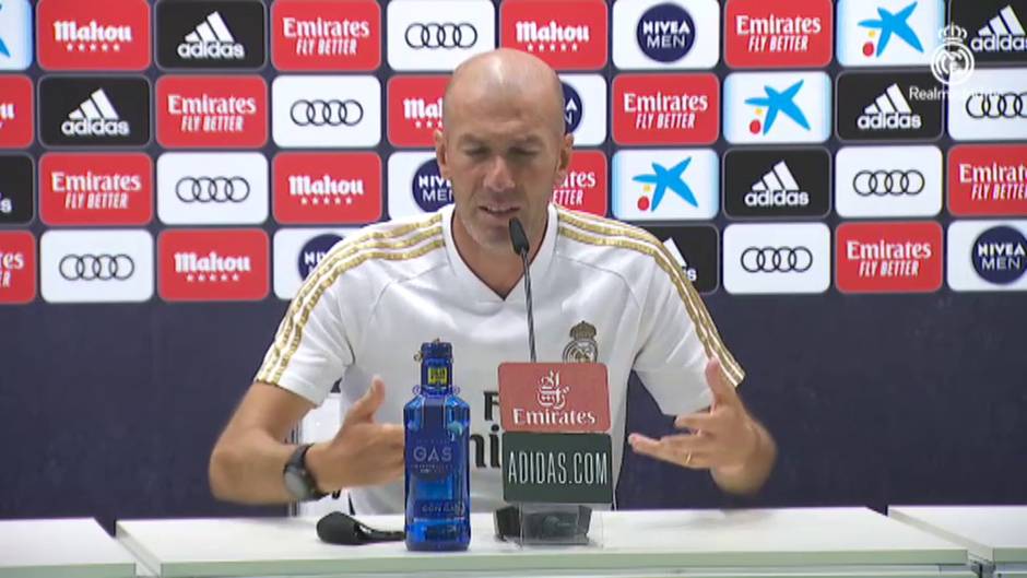 Zidane: "El calendario es el que es y lo único que podemos hacer es pensar en descansar"