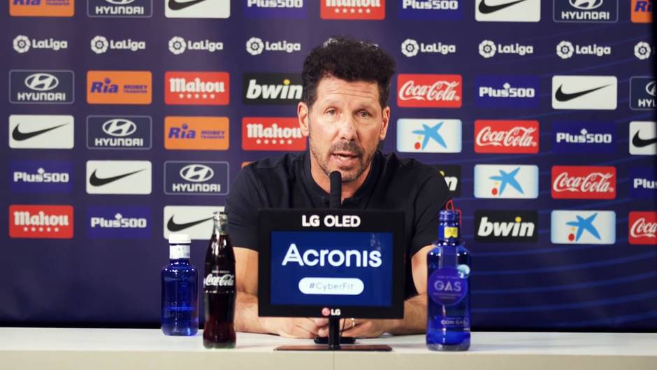 Simeone: "No analizo tantas situaciones que se ven por la tele"