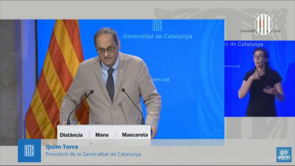 Torra anuncia el confinamiento perimetral de El Segrià (Lleida)