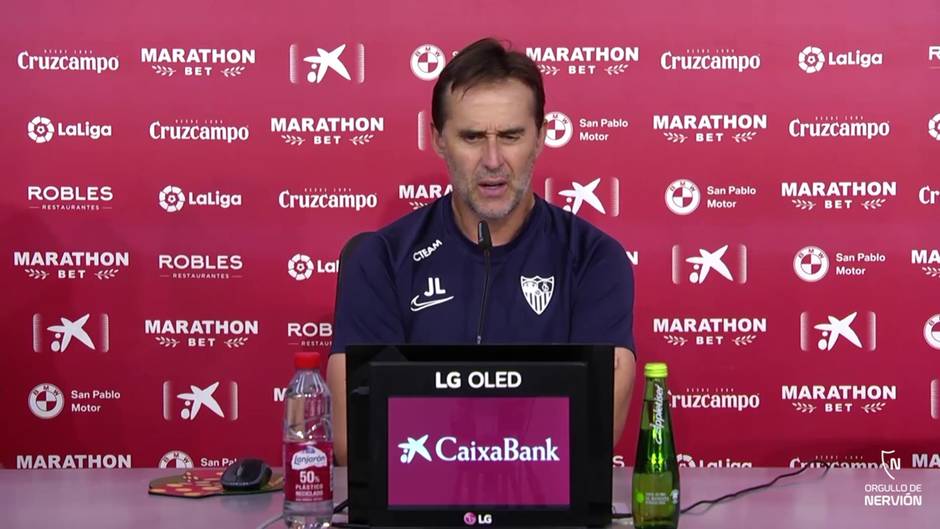 Lopetegui, entrenador del Sevilla, habla de la renovación de Gallardo con el filial