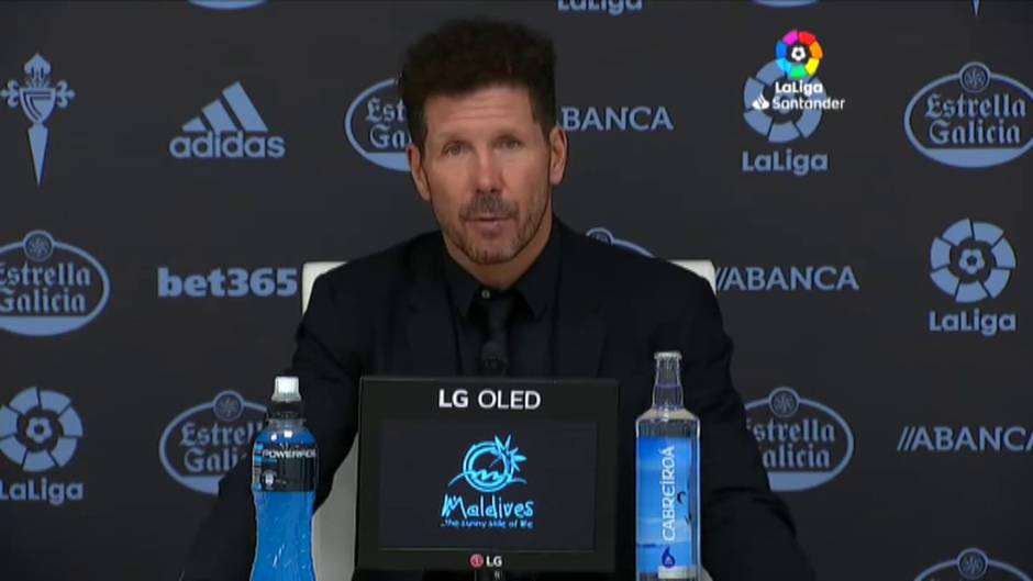 Simeone: "Teníamos encaminado el partido, pero llegó el gol raro"