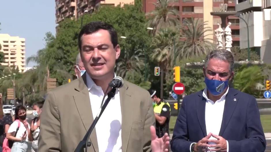 El presidente andaluz ha inaugurado la reurbanización de la avenida de Andalucía, diez años tomada por las obras del Metro