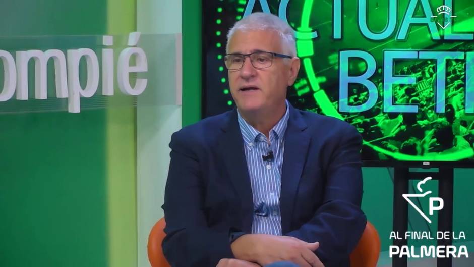 Antonio Cordón, director general deportivo del Betis, habla del compromiso que busca en los jugadores