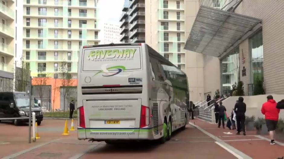 El Real Madrid ya está en Mánchester